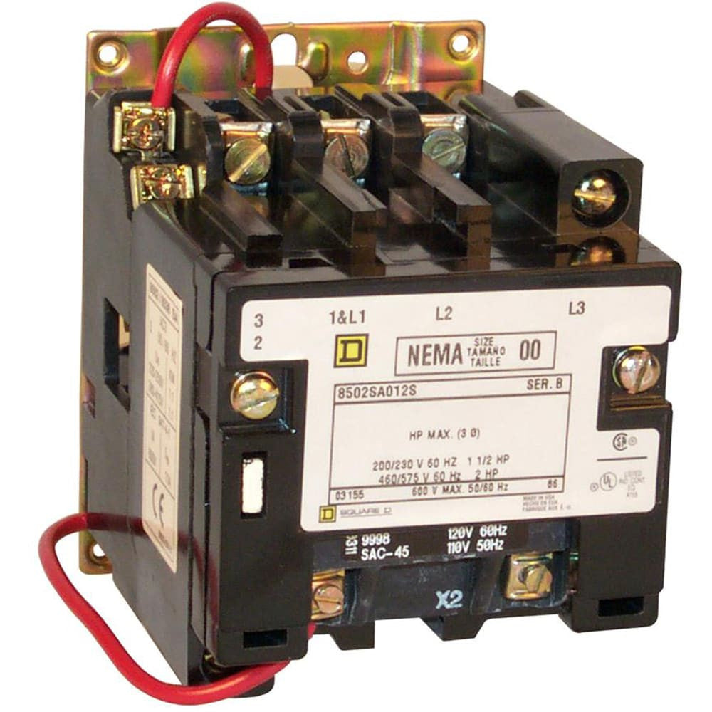 Non-reversing Contactor, Size 00, 3-POLE, Open Style - 8502SAO12V06