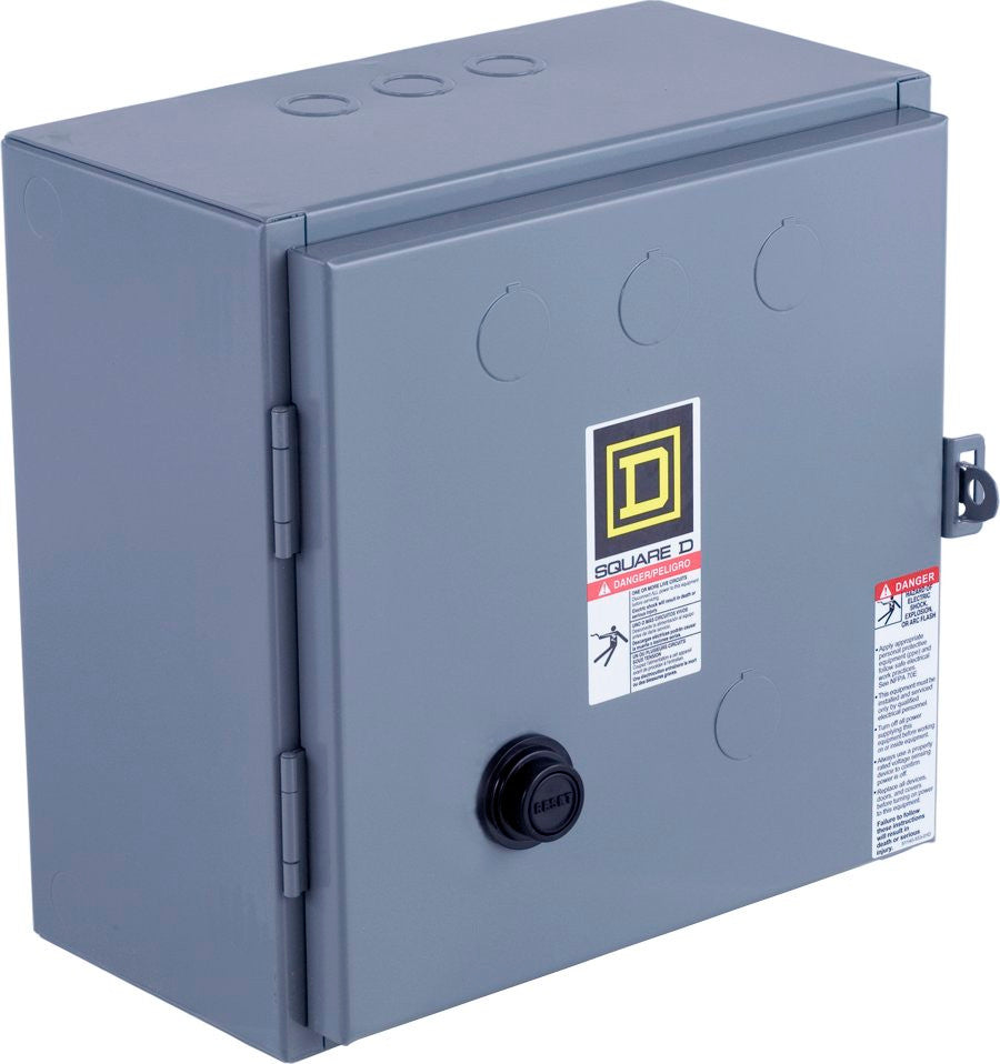 Magnetic Motor Starter, Reversing, No Auxiliary Contacts, 120V AC, 3 P, Screw Clamp - 8736SCG8V02S