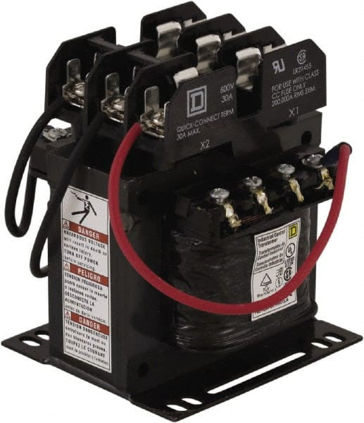 Control Transformer, 200 VA, Not Rated, 115V AC, 208/230/460V AC - 9070TF200D20