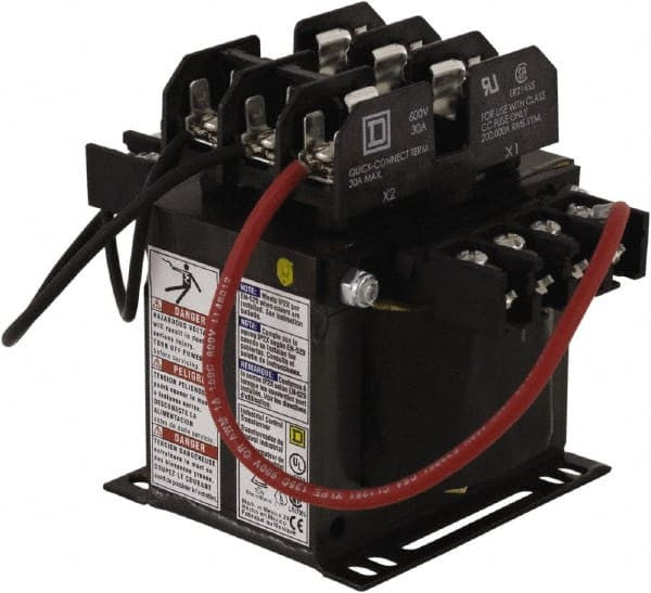 Control Transformer, 250 VA, Not Rated, 120V AC, 208/240/480V AC - 9070TF250D20