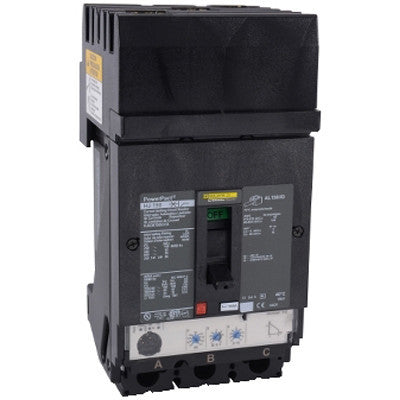 Molded Case Circuit Breaker, POWERPACT H Series, 150A, 3 Pole, 600V AC, 100kA at 240V AC - HJA36150U31X