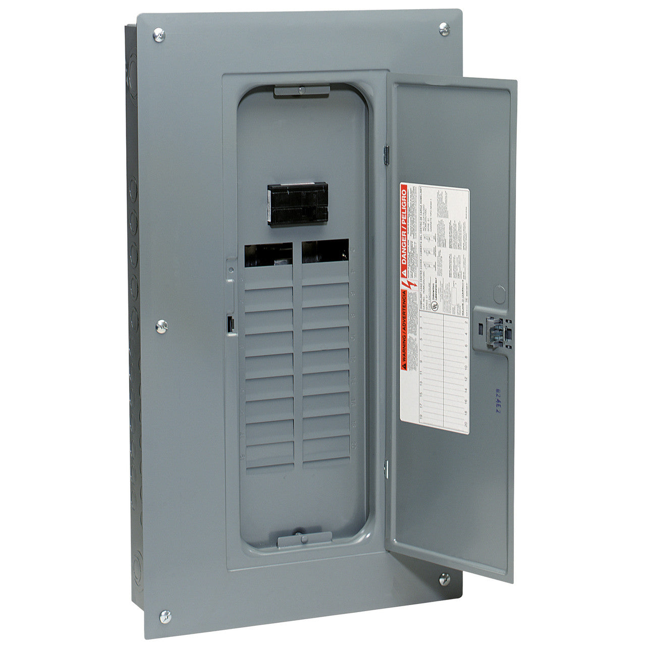 Homeline 100A 20-Space 40-Circuit Indoor Main Breaker Plug-on Neutral Load Center - HOM2040M100PC