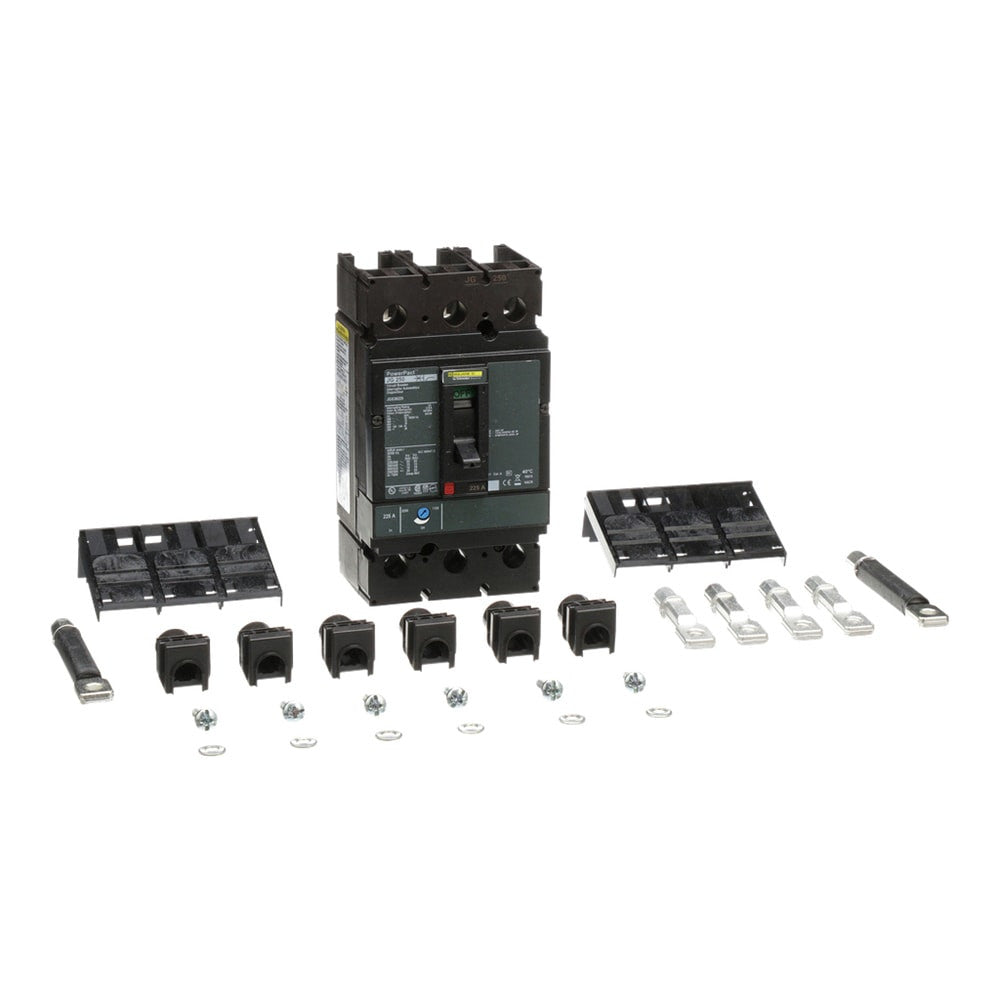 Molded Case Circuit Breaker, POWERPACT J Series, 225A, 3 Pole, 600V AC, 65kA at 240V AC - JGS36225