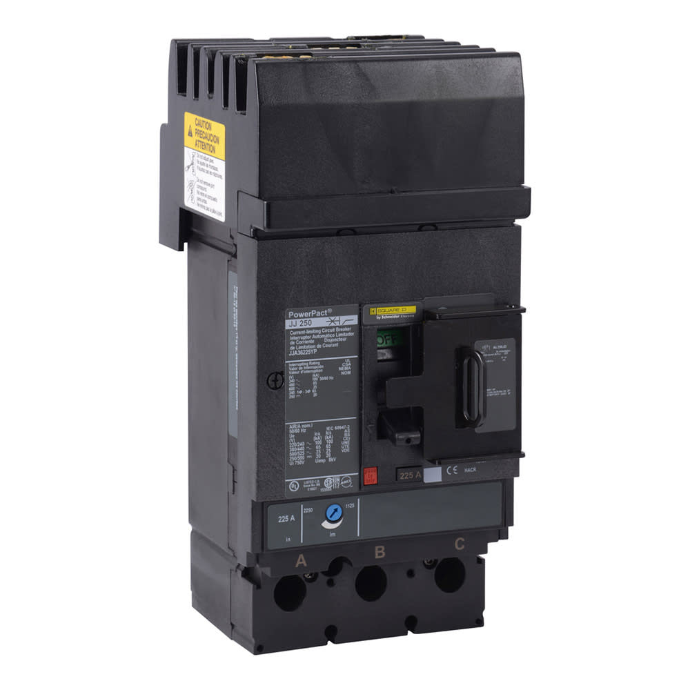 Molded Case Circuit Breaker 600V 225A | Square D JJA36225YP - JJA36225YP
