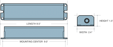 Emergency Ballast - Two Lamp, Reflector Mounting, Master Box - Quantity 5