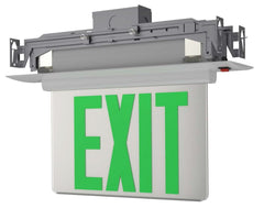Plastic Edge Lit Recessed Exit Signs