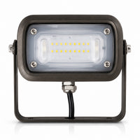 LED Outdoor Flood Light - 15 Watt - Trunnion Mount - 1950 Lumens - 5000K Daylight - 120-277V - Bronze Finish