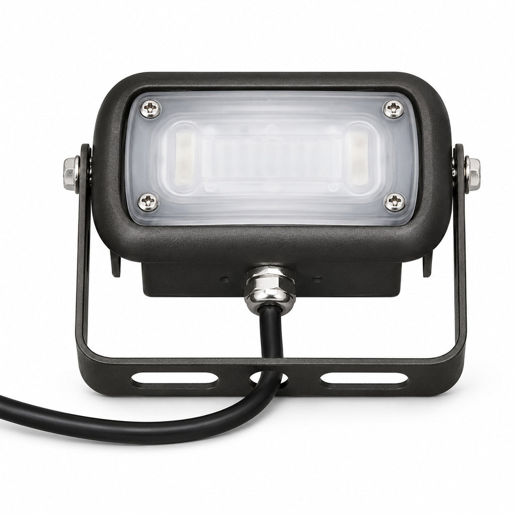 LED Outdoor Flood Light - 15 Watt - Trunnion Mount - 1950 Lumens - 5000K Daylight - 120-277V - Bronze Finish