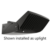 LED Uplight Adjustable Wallpack - Multi Watt Selectable 90W/105W/120W - Color Selectable 30K/40K/50K - Built-in Photocell with Switch - Bronze Finish - 0-10V Dimmable - 120-277V