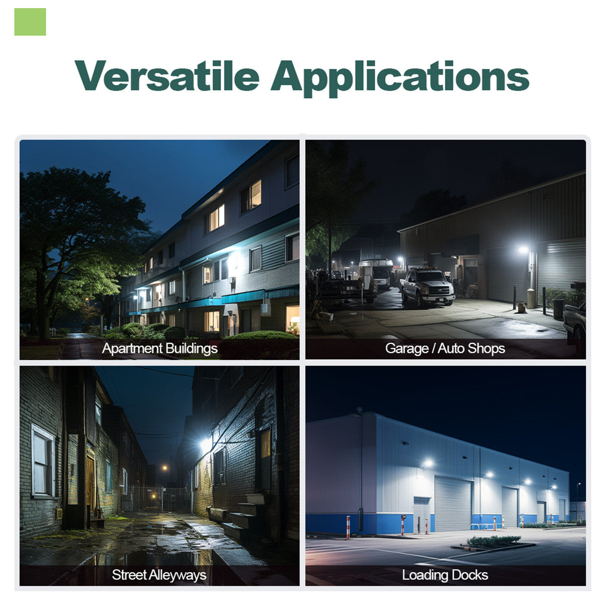 LED Uplight Adjustable Wallpack - Multi Watt Selectable 20W/30W/40W - Color Selectable 30K/40K/50K - Built-in Photocell with Switch - Bronze Finish - 0-10V Dimmable - 120-277V