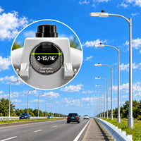 150 Watt LED Dusk To Dawn Light With Photocell - 20000 Lumens - 5000K Daylight - 120-277V - Silver Finish