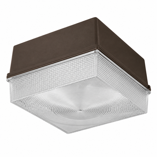 Hubbell Lighting Outdoor NRG4-30LU-3K-BZ 70W Lumasquare II LED Lowbay, 120-277V 5730 LM, 30K, Bronze