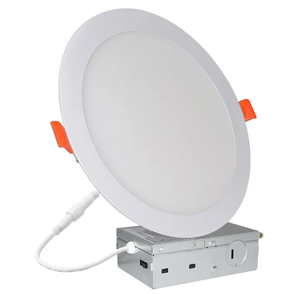 10 Inch Edge Lit Recessed LED Downlight - 20 Watt- 1500 Lumens - Color Selectable 27K/30K/35K/40K/50K - 120V - Dimmable - Recessed Can Not Required