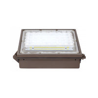 LED Wallpack - 28 Watt - 3700 Lumens - Color Selectable 30K/40K/50K - 120-277V - Bronze Finish