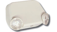 LED Low Profile Emergency Lights - Commercial Surface Mounted Fixtures With 90 Minute Battery Back Up - White Finish