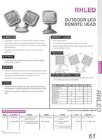 LED R1 Remote Head, Double, Wet Location, Die Cast