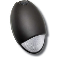Decorative Outdoor LED AC/Emergency Unit, Black Finish - With Photocell
