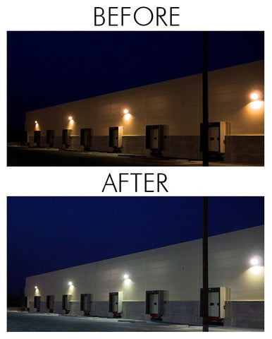 45 Watt LED Dusk To Dawn Light With Photocell - 6200 Lumens - 5000K Daylight - 120-277V - Silver Finish - Includes Arm/Wall Mount