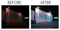 45 Watt LED Dusk To Dawn Light With Photocell - 6200 Lumens - 5000K Daylight - 120-277V - Silver Finish - Includes Arm/Wall Mount