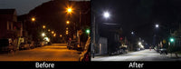 45 Watt LED Dusk To Dawn Light With Photocell - 6200 Lumens - 5000K Daylight - 120-277V - Silver Finish - Includes Arm/Wall Mount