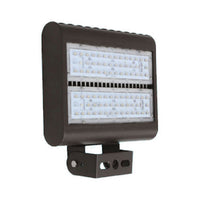100 Watt LED Outdoor Flood Light - Trunnion Mount - 10000 Lumens - 5000K Daylight - 120-277V - Bronze Finish