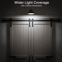 LED Outdoor Gooseneck Wall Lights - Small 12 Watts - 1000 Lumens - 5000K Daylight - 120-277V - Integrated Photocell - Bronze Finish