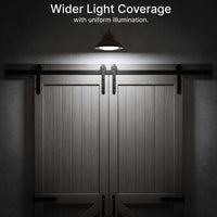 LED Outdoor Gooseneck Wall Lights - Small 12 Watts - 1000 Lumens - 5000K Daylight - 120-277V - Integrated Photocell - Bronze Finish