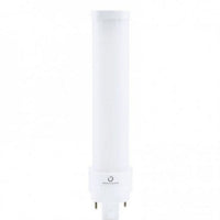 LED PL Retrofit Lamp for 2 or 4 Pin CFL Bulbs - Replaces 26 Watt- G24d, GX24d, G24q / GX24q Base Lamps - Magnetic Ballast Compatible or Bypass, 3500K and 920 Lumens