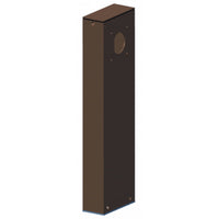 LED Path Light Post With Bronze Finish - Two Sides 18 Inch Tall
