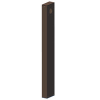 LED Path Light Post With Bronze Finish - One Sided 36 Inch Tall