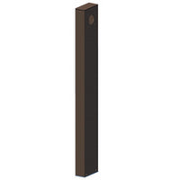 LED Path Light Post With Bronze Finish - One Sided 36 Inch Tall
