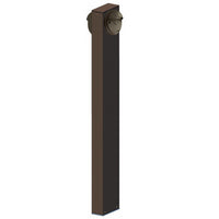 12 Watt 2 Round LED Path Light With Bronze Finish - 3000K Soft White - With 2 Sided 36 Inch Post - 1300 Lumens - 120-277V