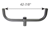 2 Light Large Bull Horn Mounting Bracket slips on 2-3/8 In. round pole - 42 Inches Across