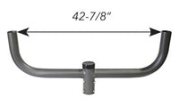 2 Light Large Bull Horn Mounting Bracket slips on 2-3/8 In. round pole - 42 Inches Across