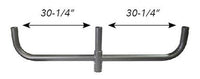 3 Light Bullhorn mounting bracket, 180 Degrees - slips on 2-3/8 In round pole - HUGE - 60 Inches Across