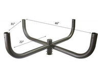 4 Way Bullhorn Mounting Bracket, Quad at 90 degrees, 4 Feet Wide, slips on 2-3/8 tenon