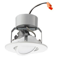 4IN Matte White LED Gimbal, LED, 2700K, 90+ CRI