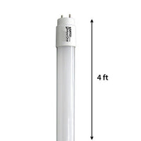 LED T8 Linear Retrofit Bulb - 4 Foot - 12 Watt - 1700 Lumens - 4000K Cool White - Electronic T8 Ballast Compatible Only