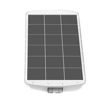 LED Solar Powered Post Light Fixtures - 17 Watt Round Pole Mount 5000K Daylight