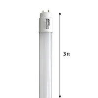 LED T8 Linear Retrofit Bulb - 3 Foot - 10 Watt - 1400 Lumens - 5000K Daylight - Electronic T8 Ballast Compatible Only