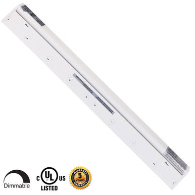 33 Inch LED Undercabinet Light - 16 Watt - 900 Lumens - Color Selectable 27K/30K/40K - 120V - White Finish - Dimmable With Adjustable/HI-Low Switch