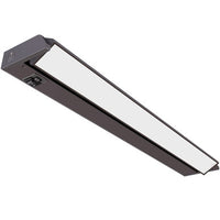 24 Inch LED Undercabinet Light - 12 Watt - 650 Lumens - Color Selectable 27K/30K/40K - 120V - Bronze Finish - Dimmable With Adjustable/HI-Low Switch