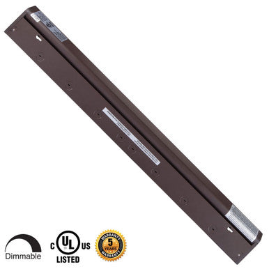 33 Inch LED Undercabinet Light - 16 Watt - 900 Lumens - Color Selectable 27K/30K/40K - 120V - Bronze Finish - Dimmable With Adjustable/HI-Low Switch