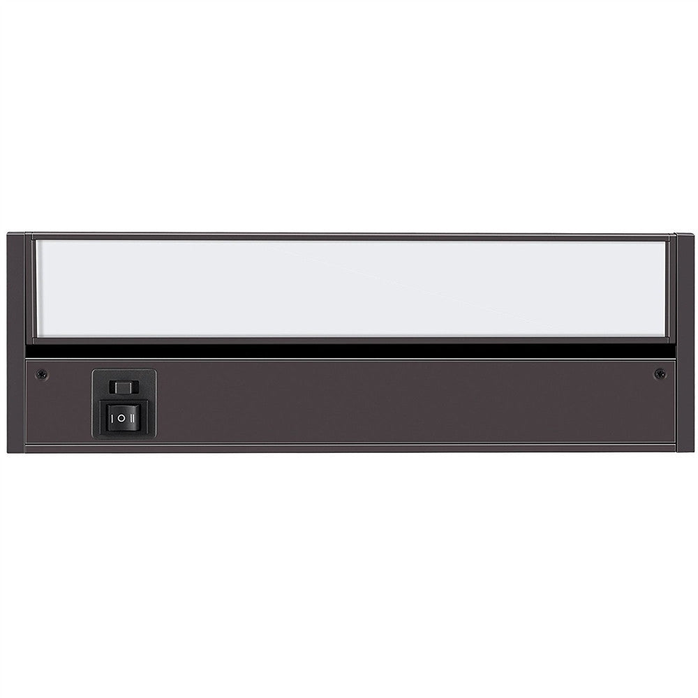 8 Inch LED Undercabinet Light - 3 Watt - 150 Lumens - Color Selectable 27K/30K/40K - 120V - Bronze Finish - Dimmable With Adjustable/HI-Low Switch