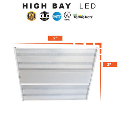 Linear High Bay LED Light - 12in.x12in. - 135W - With Motion Sensor - 18000 Lumens - 5000K Daylight - 120-277V - Dimmable