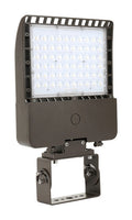 100 Watt LED Parking Lot Area Light - Trunnion Mount - 13800 Lumens - 5000K Daylight - 480V - Bronze Finish