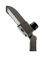 200 Watt LED Parking Lot Area Light - Slipfitter Mount with Motion Sensor and Photocell - 26000 Lumens - 5000K Daylight - 120-277V - Bronze Finish