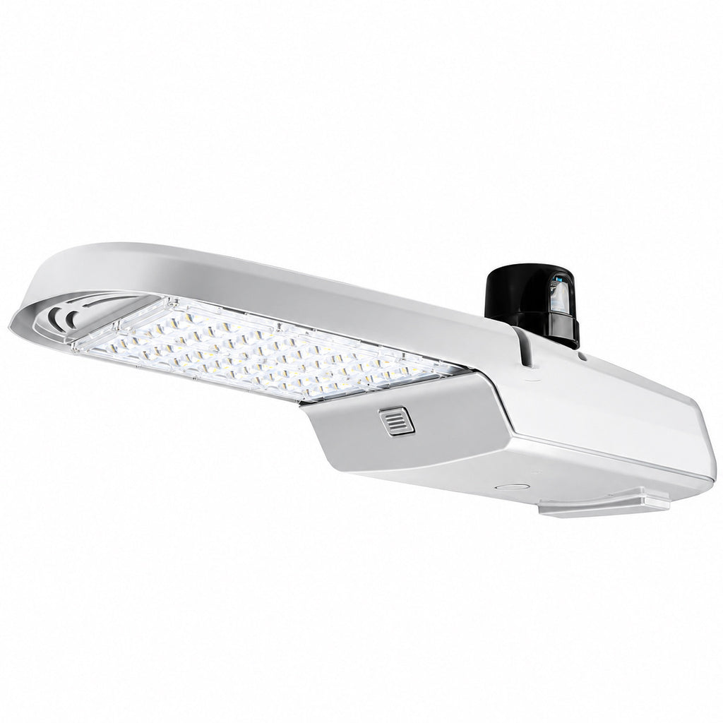 150 Watt LED Dusk To Dawn Light With Photocell - 20000 Lumens - 5000K Daylight - 120-277V - Silver Finish