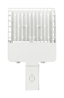 105 Watt LED Parking Lot Area Light - Wall Mount - 13800 Lumens - 5000K Daylight - 480V - White Finish