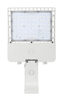 150 Watt LED Parking Lot Area Light - Pole Mount - 20800 Lumens - 5000K Daylight - 120-277V - White Finish